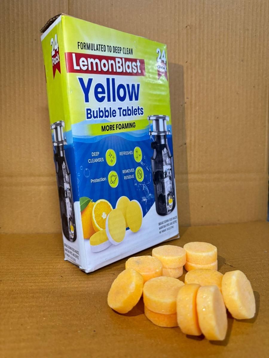 LemonBlast Yellow Bubble Tablets (24pc)
