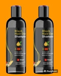 Unisex Black Herbal Hair Dye Shampoo