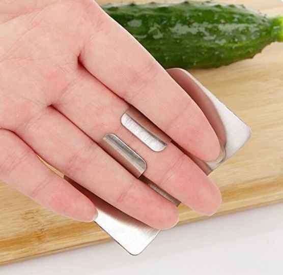Stainless Steel Finger Protector Hand Guard (Pack of 4)